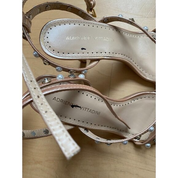 ADRIENNE Vittadini "Glow 2" Strappy Rhinestone Heels Sz 7.5 New - Picture 4 of 7